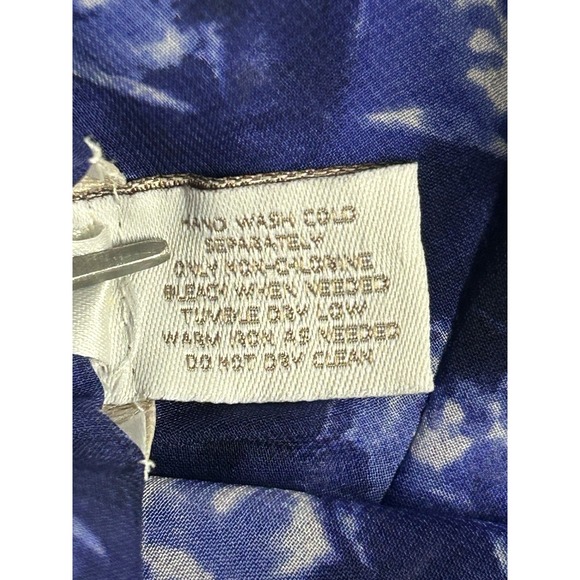 Chico's Purple Sheer Chiffon Split Neck 3/4 Sleeve Tunic XL Size 3 Sequins Boho - Picture 8 of 10